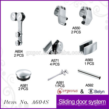 sliding glass door shower round rollers